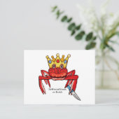 Crab Royalty met mes, MeWarriorWoman op Twitch Briefkaart (Staand voorkant)