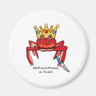 Crab Royalty met mes, MeWarriorWoman op Twitch Magneet