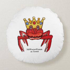 Crab Royalty, MeWarriorWoman op Twitch Rond Kussen