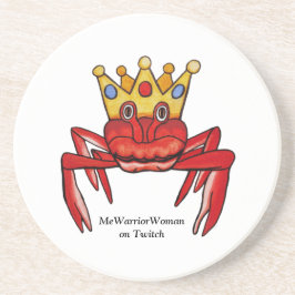 Crab Royalty, MeWarriorWoman op Twitch Zandsteen Onderzetter