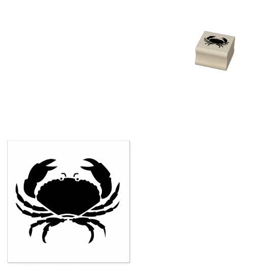 "Crab" Rubber Stamp Rubberstempel (Gestempeld)