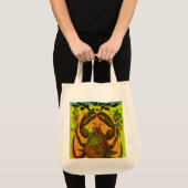 Crab Seafood Bowl en het strand Tote Bag (Voorkant (product))
