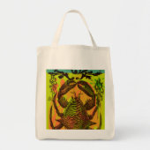 Crab Seafood Bowl en het strand Tote Bag (Voorkant)
