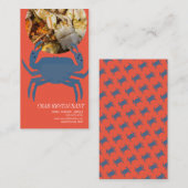 Crab Seafood Broil Restaurant Oranje Visitekaartje (Voorkant / Achterkant)