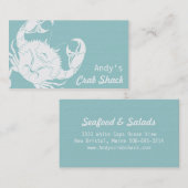 Crab Seafood Visitekaartje (Voorkant / Achterkant)