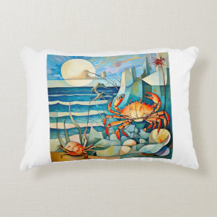 Crab Serenade Accent Kussen
