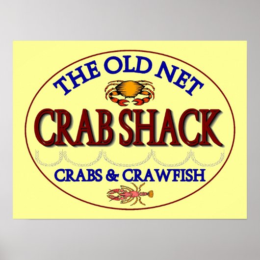 Crab Shack Logo Poster (Voorkant)