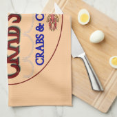 Crab Shack Logo Theedoek (Quarter Fold)