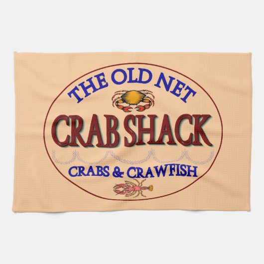 Crab Shack Logo Theedoek (Horizontaal)