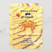 Crab Sign Birthday Cancer (21 juni - 22 juli) Kaart (Voorkant / Achterkant)