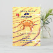 Crab Sign Birthday Cancer (21 juni - 22 juli) Kaart (Staand voorkant)