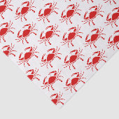 Crab Silhouette #2 Teken Red Tissue Paper Tissuepapier (Detail)