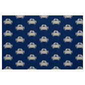 Crab Silhouette op Navy Blue Stof (Fat Quarter)