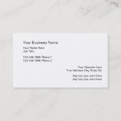 Crab Silhouette Visitekaartjes (Achterkant)