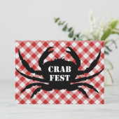 Crab Silo op Red & White Gecontroleerde Cloth Crab Kaart (Staand voorkant)