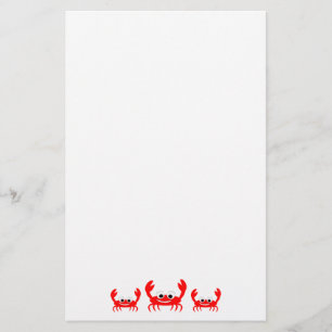 Crab Stationery Briefpapier