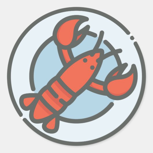 Crab Sticker – Cute Coastal Illustration (Voorkant)