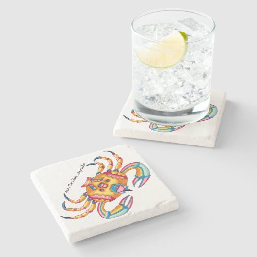 Crab Stone Onderzetter (Zijkant)