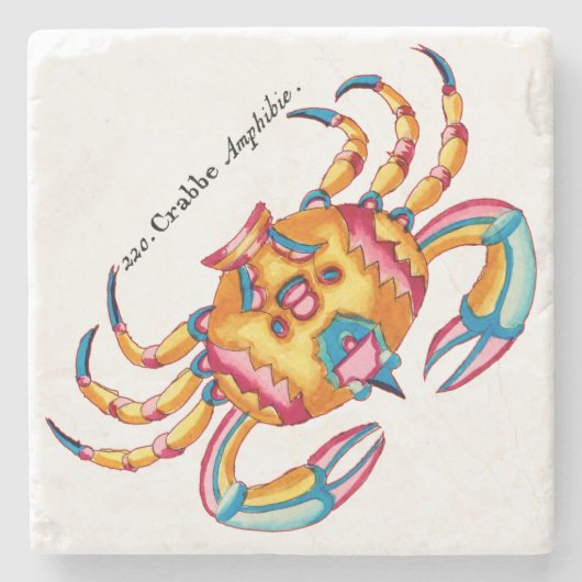 Crab Stone Onderzetter (Voorkant)