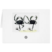 Crab tango danst schattige  zomerkrabben (Achterkant Horizontaal)