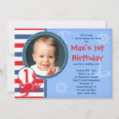 Crab Theenmaal Birthday Party Invitation Kaart (Voorkant)