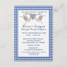 Crab Theme met Blue Gingham