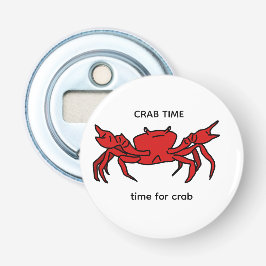 Crab Time flesopener Button Flesopener