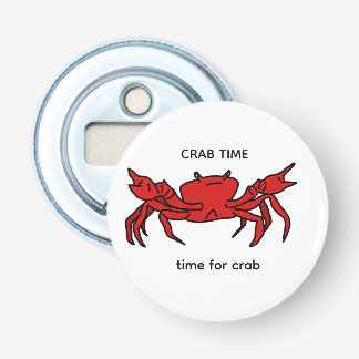 Crab Time flesopener Button Flesopener