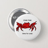 CRAB TIME knop Ronde Button 5,7 Cm (Voorkant /achterkant)