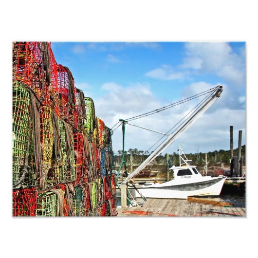 Crab Traps Gestapeld en klaar Foto Afdruk (Voorkant)