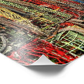 Crab Traps Gestapeld en klaar Foto Afdruk (Hoek)