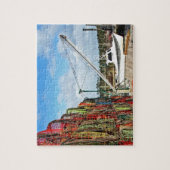 Crab Traps Gestapeld en klaar Legpuzzel (Verticaal)