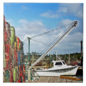 Crab Traps Gestapeld en klaar Tegeltje (Voorkant)