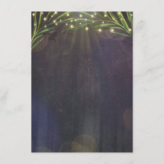 Crab Tropical Wedding Informatie Gast Informatiekaartje (Achterkant)