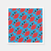 Crab verjaardagsfeestje strand servet (Voorkant)