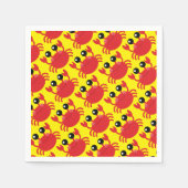 Crab verjaardagsfeestje strand servet (Voorkant)