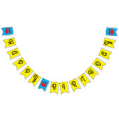 Crab verjaardagsfeestje strand vlaggetjes (Alle)