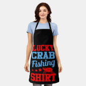 Crab Vist krabben Seafood Crabbing Zee Schort (Gedragen)