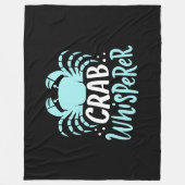 Crab Whisperer Fleece Deken (Voorkant)