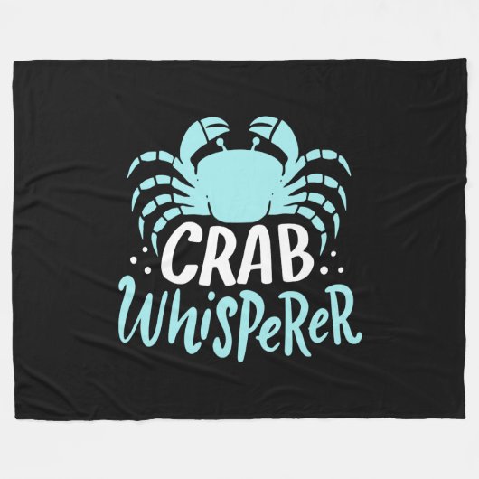Crab Whisperer Fleece Deken (Voorkant (Horizontaal))