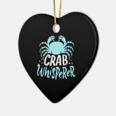Crab Whisperer Keramisch Ornament (Links)