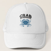 Crab Whisperer Vintage Crabbing Trucker Pet (Voorkant)