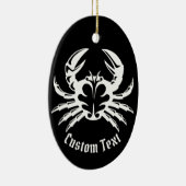 Crab White Keramisch Ornament (Rechts)
