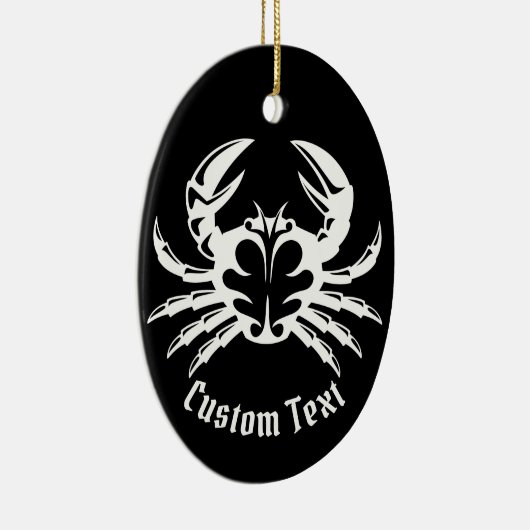 Crab White Keramisch Ornament (Rechts)