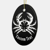 Crab White Keramisch Ornament (Links)