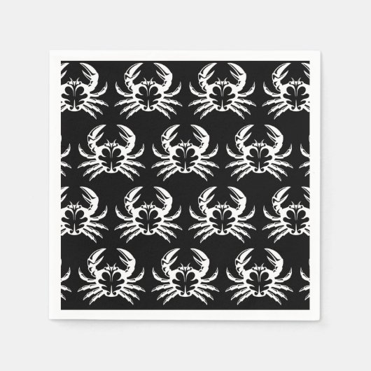 Crab White Servet (Voorkant)