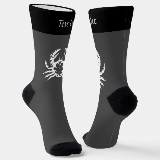 Crab White Socks Sokken (Gebogen)