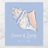 crab wijn etiket (Enkel label)