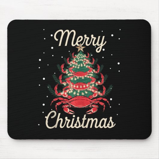 Crab Xmas Tree Crab Christmas Tree Muismat (Voorkant)