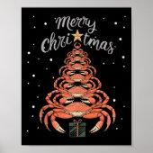 Crab Xmas Tree Crab Christmas Tree Tanktop 1 Poster (Voorkant)